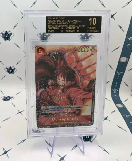 BGS 10 BLACK LABEL - One Piece ST01-012 Monkey D. Luffy 1st Anniversary