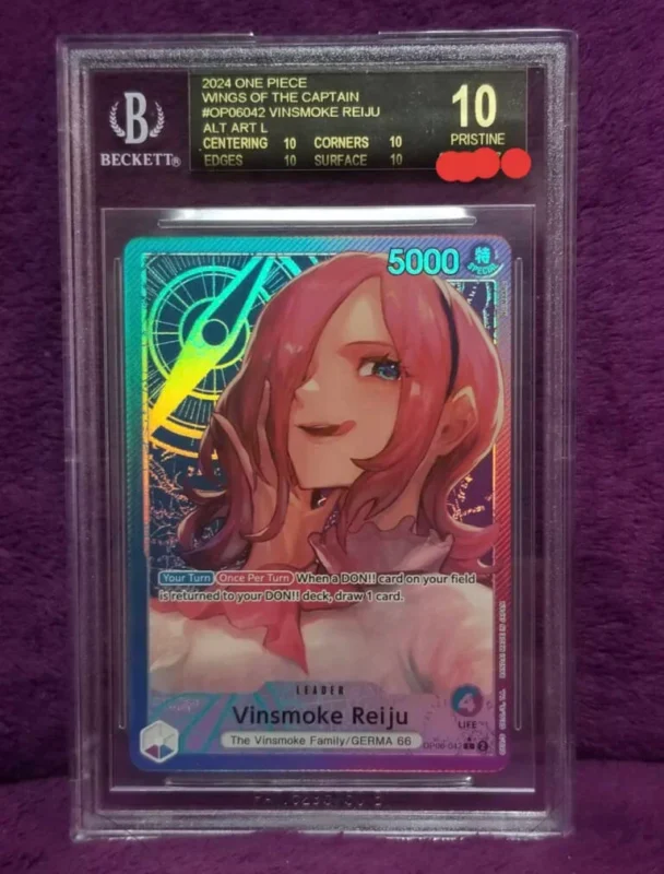 BGS 10 BLACK LABEL Vinsmoke Reiju Leader Alt Art OP06-042 One Piece CCG