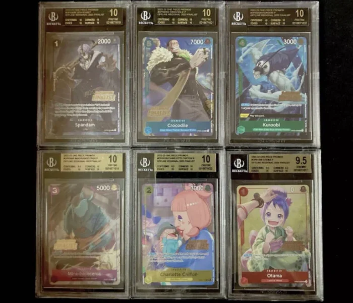 One Piece TCG Offline Regional Finalist Consecutive Set (BGS, 3 Black Labels)