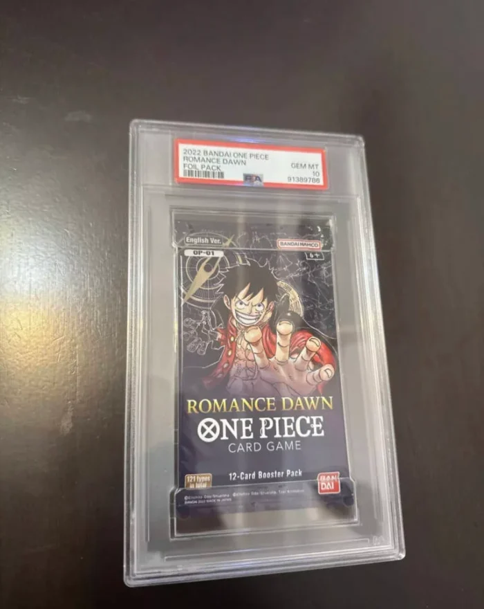 ONE PIECE ROMANCE DAWN OP01 PACK PSA 10 GEM MINT ENGLISH