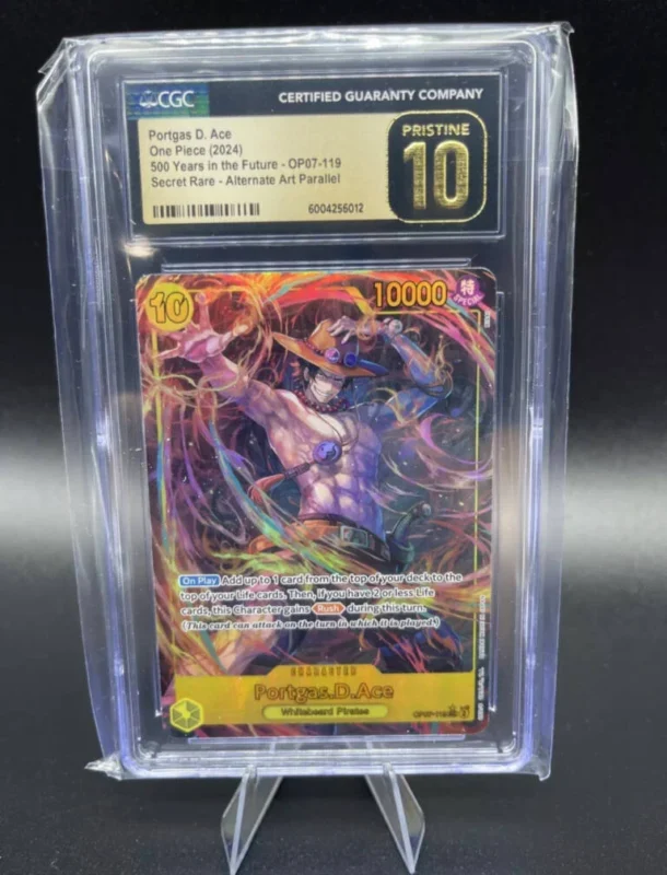 Portgas.D.Ace OP07-119 PSA 10 ALT ART English Secret 500 Years One Piece Card